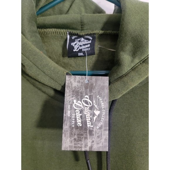 Men 2XL Green Pullover Hoodie Green Explore Embroidered Patch‎ Fleece NEW $39.99 - Picture 4 of 8